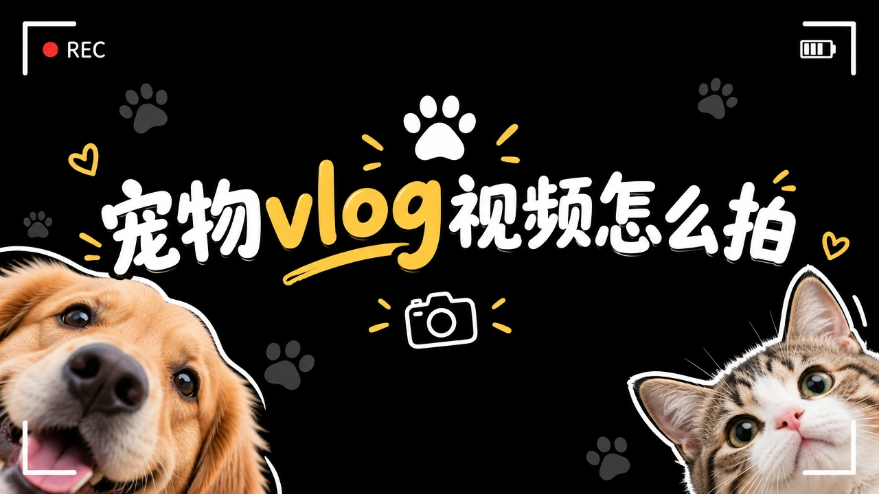 宠物 Vlog 视频怎么拍封面